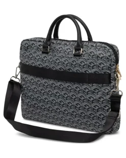 Laptoptasche mit geometrischem Muster - Grau