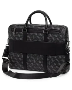 Laptoptasche mit Logo-Muster - Schwarz