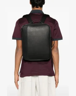 Laptoptasche mit Logo-Prägung - Schwarz