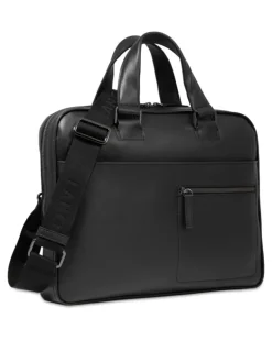 Laptoptasche mit Logo-Prägung - Schwarz