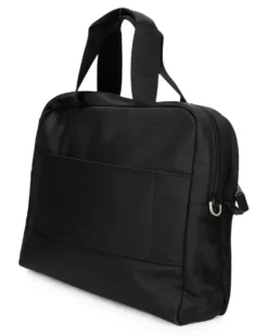 Laptoptasche mit Logo-Schild - Schwarz