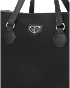 Laptoptasche mit Logo-Schild - Schwarz
