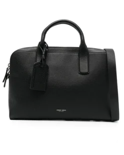 Laptoptasche mit Logo-Stempel - Schwarz