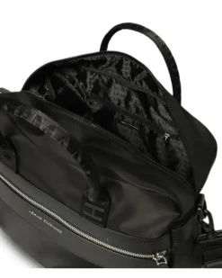 Laptoptasche mit Logo-Streifen - Schwarz