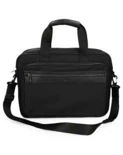 Laptoptasche mit Logo-Streifen - Schwarz