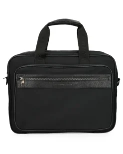 Laptoptasche mit Logo-Streifen - Schwarz