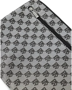 Laptoptasche mit Monogramm-Print - Grau