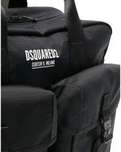 Laptoptasche mit Patches - Schwarz