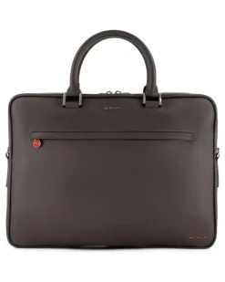 Laptoptasche mit Reißverschluss - Braun