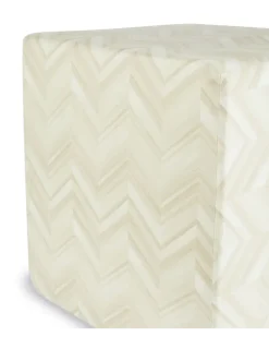 Layers Inlay Hocker - Nude