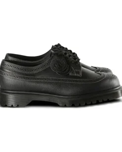 leather derby shoes - Schwarz