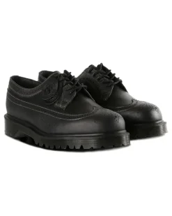 leather derby shoes - Schwarz