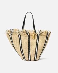 Le Bambola - Natural / Schwarz / Weiß Stripes