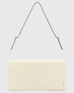 Leder-Aktentasche Beige