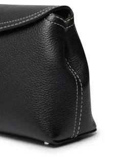 Leder Clutch-Tasche T-Lock Black