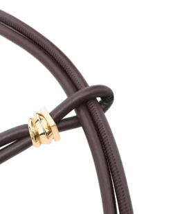 Ledergürtel mit Detail - Braun