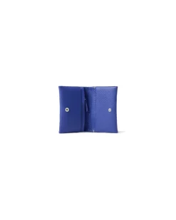 Lederkartenetui Polo Play mit Druckknopf Purple