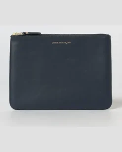 Lederpouch Blau