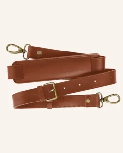 Leder Schultergurt Schultergurt braun Cognac