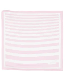 Le Foulard a Rayures Seidenschal - Rosa