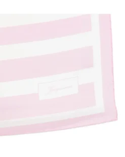 Le Foulard a Rayures Seidenschal - Rosa