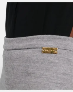 Leggings aus einem Wollgemisch Grau