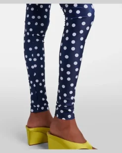 Leggings aus Jersey Blau