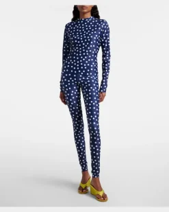 Leggings aus Jersey Blau