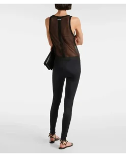 Leggings aus Jersey Schwarz