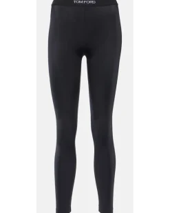 Leggings aus Jersey Schwarz