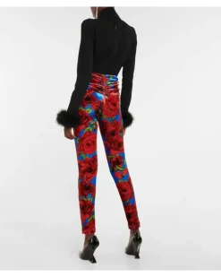 Leggings aus Samt Multicolor