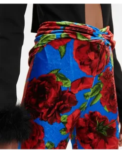Leggings aus Samt Multicolor