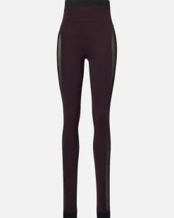 Leggings mit Panels Braun