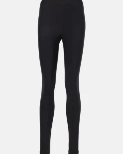 Leggings Scuba aus Jersey Schwarz