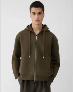 Le Gilet Capuche Piqué - Multi Khaki