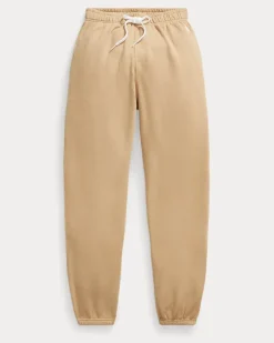 Leichte Fleece-Jogginghose mit Tunnelzug Tan