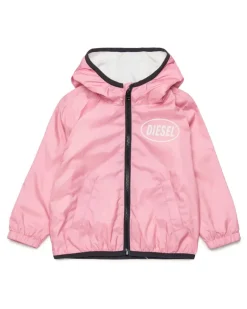 Leichte Jacke mit Kapuze und Logodruck - Jacken - Unisex - Rosa