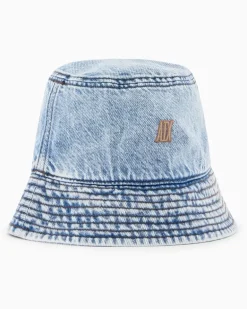Leichter Denim-Bucket-Hat Blau