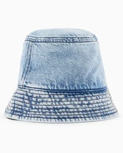 Leichter Denim-Bucket-Hat Blau