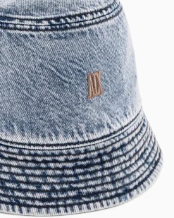 Leichter Denim-Bucket-Hat Blau