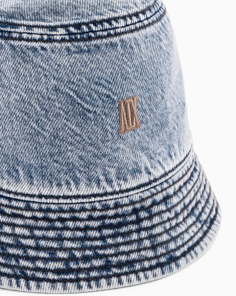 Leichter Denim-Bucket-Hat Blau