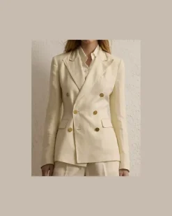 Leinenjacke Camden Cream