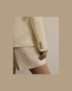 Leinenjacke Camden Cream