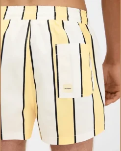 Le Maillot Puntini - Print Stripes Weiß/Gelb/Schwarz