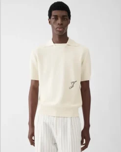 Le Polo Maille J - Weiß Cremeweiß