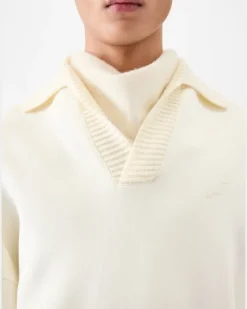 Le Polo Punto Manches Longues - Beige Hellbeige