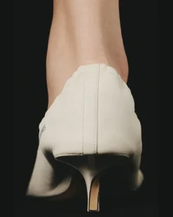 Les Sandales Nu-pieds Basses - Light Weiß