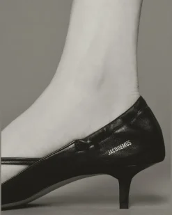 Les Sandales Nu-pieds Basses - Schwarz