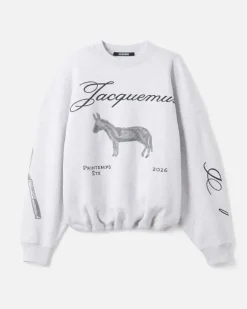 Le Sweatshirt Âne - Donkey Jacquard Grau