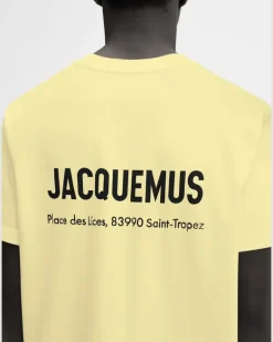 Le T-shirt Adresse Saint Tropez Place Des Lices - Tropez Gelb